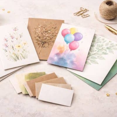 elegir el papel para tus tarjetas